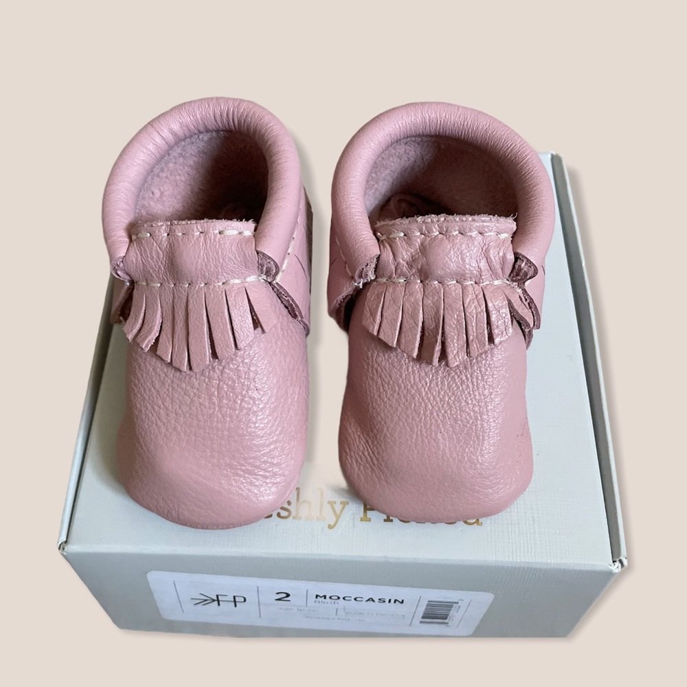 Freshly Picked Toddler Girl Pink 2 Moccasins FP